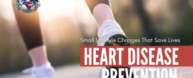 Heart Disease Prevention: Small Lifestyle Changes That Save Lives - Brazos Valley Regional Advisory Council blog cover with runner walking outdoors